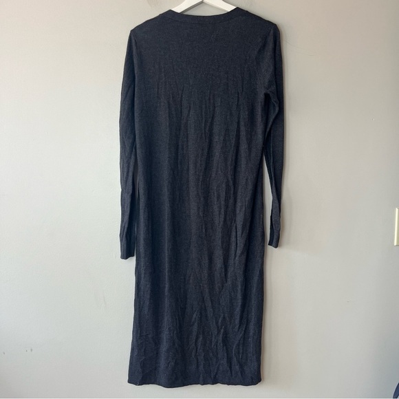 Forever 21 Dark Gray Open Front Duster Cardigan Medium - Picture 2 of 5